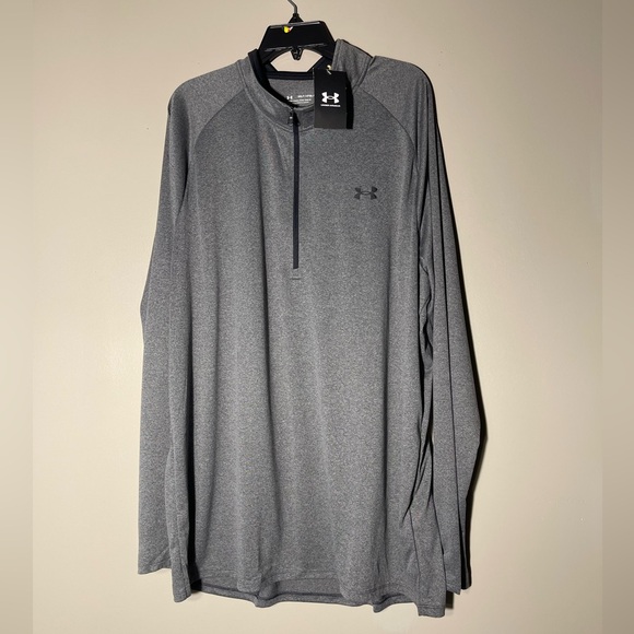 Under Armour Men's UA Tech Half-Zip Pullover Sweatshirt Gray Big & Tall - Picture 5 of 9